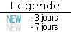 LEGENDE : New_Rouge = Moins de 3 jours, New_Jaune = Moins de 7 jours.